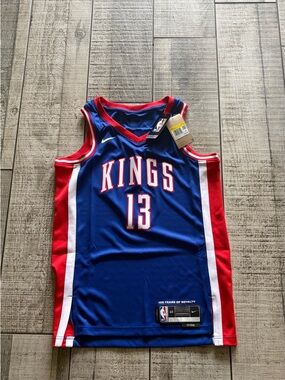 Nike Sacramento Kings #13 Keegan Murray Blue Red White Basketball Jersey 40 S